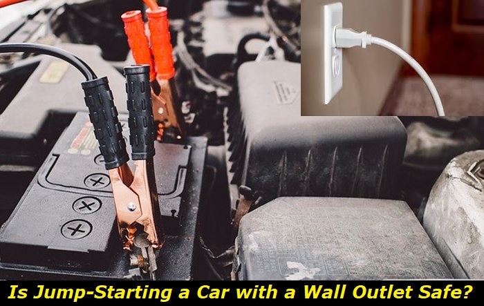 jump starting a car with a wall outlet